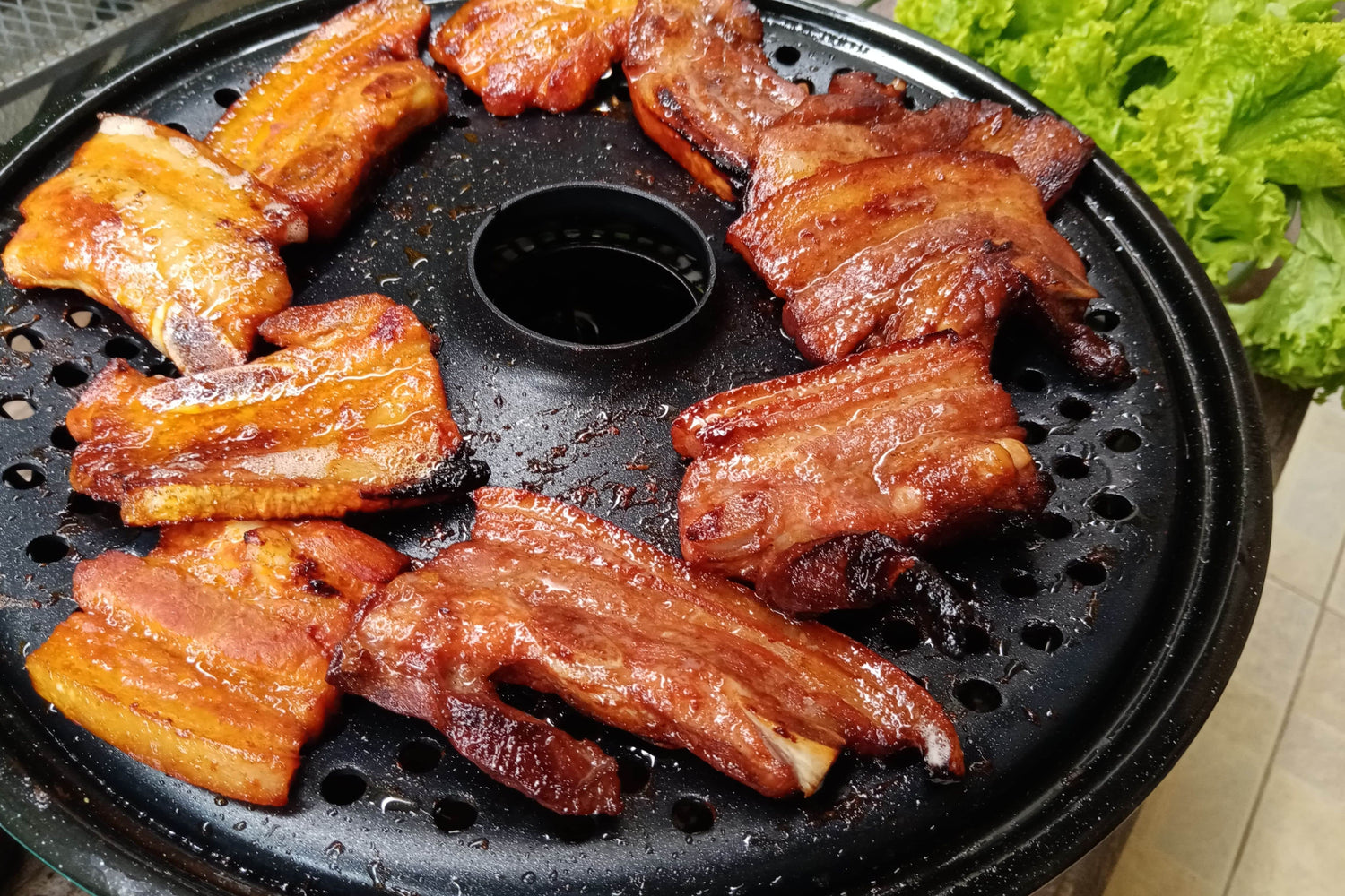 Marinierter Schweinebauch mit Gochujang Sauce