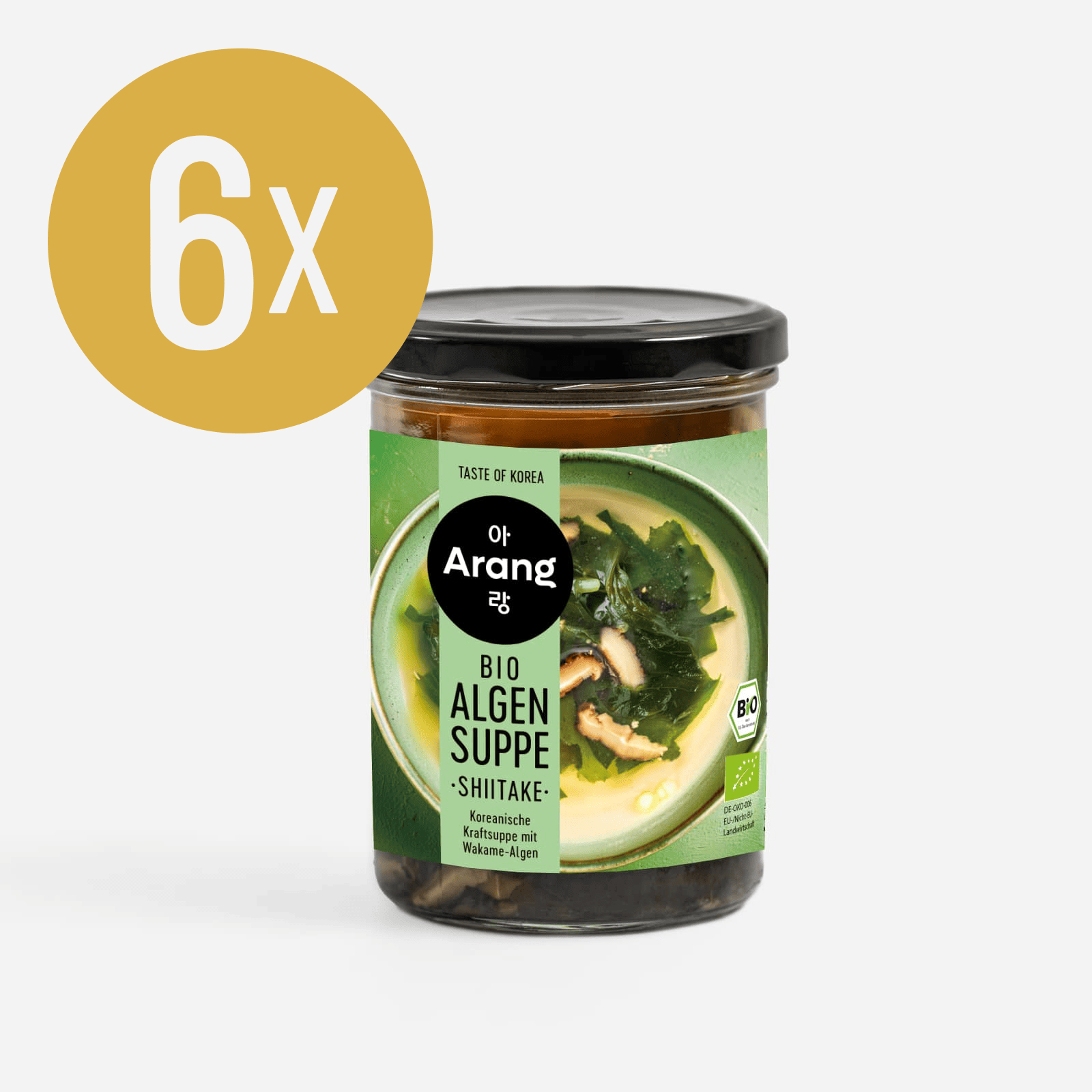 #Bio-Algensuppe Shiitake - Anzahl_6 Gläser