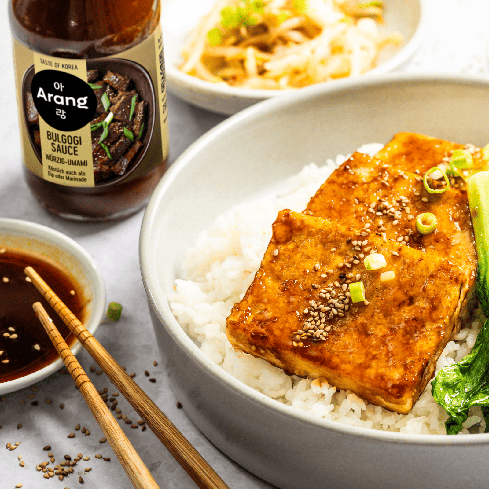 Korea Saucen Probierset – 3x Sauce & Reis + Gratis-eBook