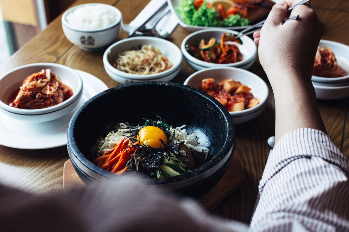 Koreanische Küche Farben
