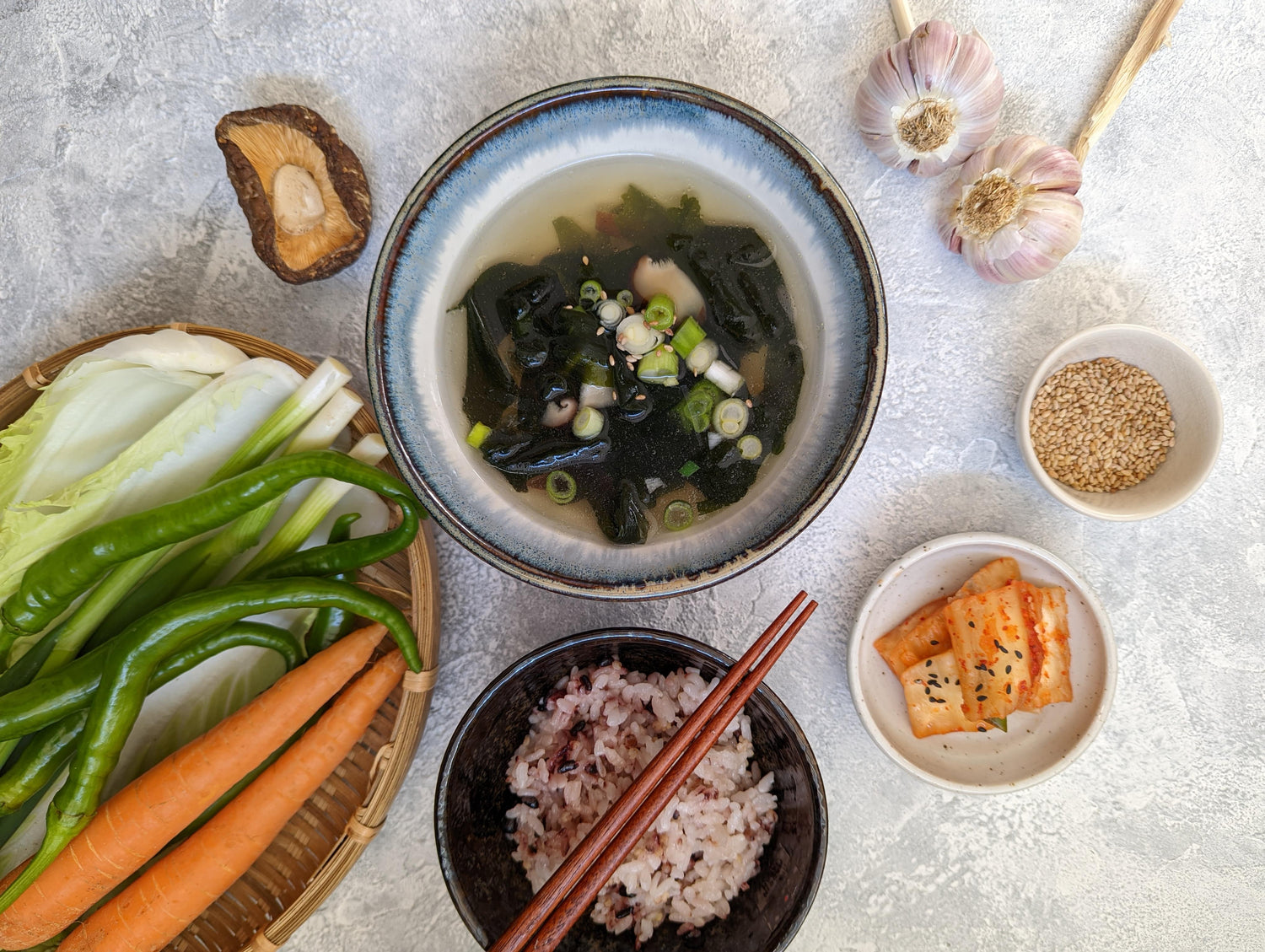 Koreanische Seetangsuppe