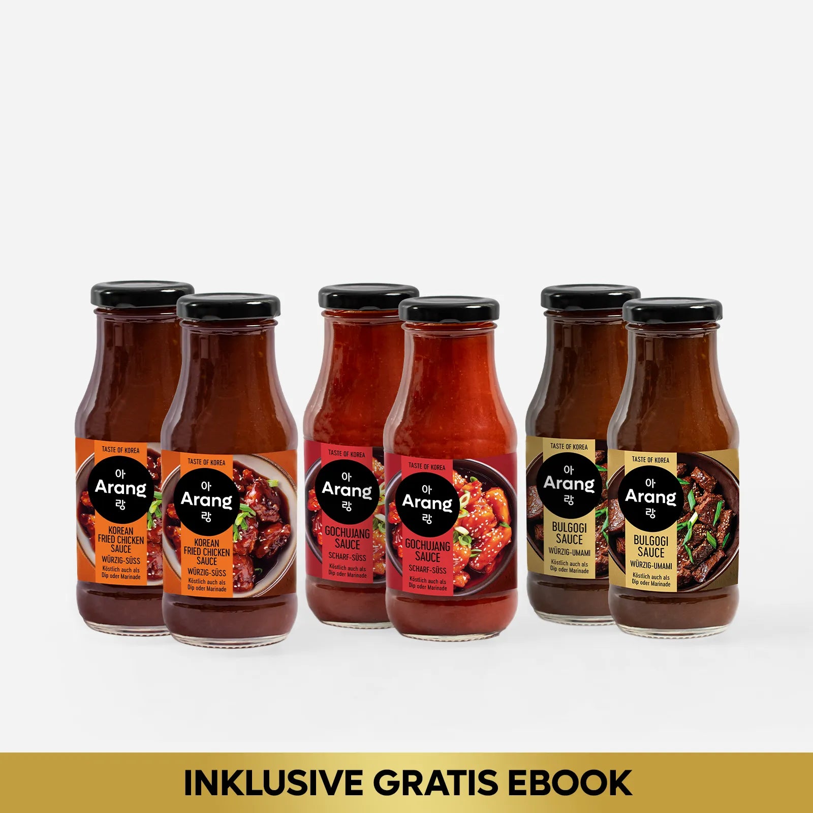 Korean BBQ Set – 6 authentische Saucen für dein Sommer-Barbecue + Gratis-eBook